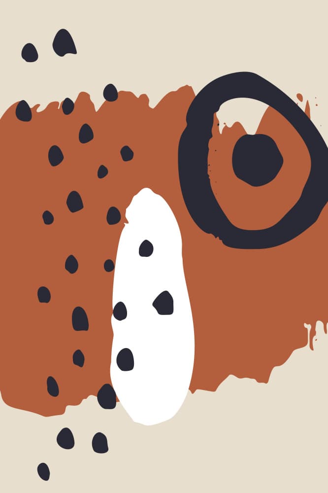 Abstract Earthy Forms by Anna Rose — canvas wall art