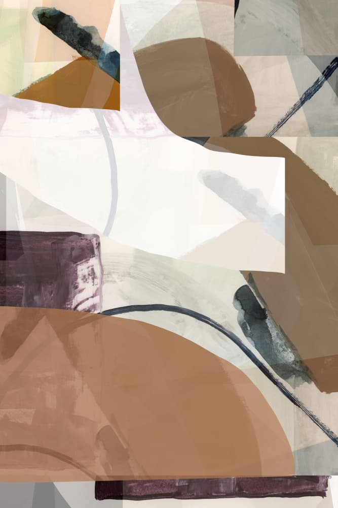Earthy Abstract Layers by cartissi — canvas wall art