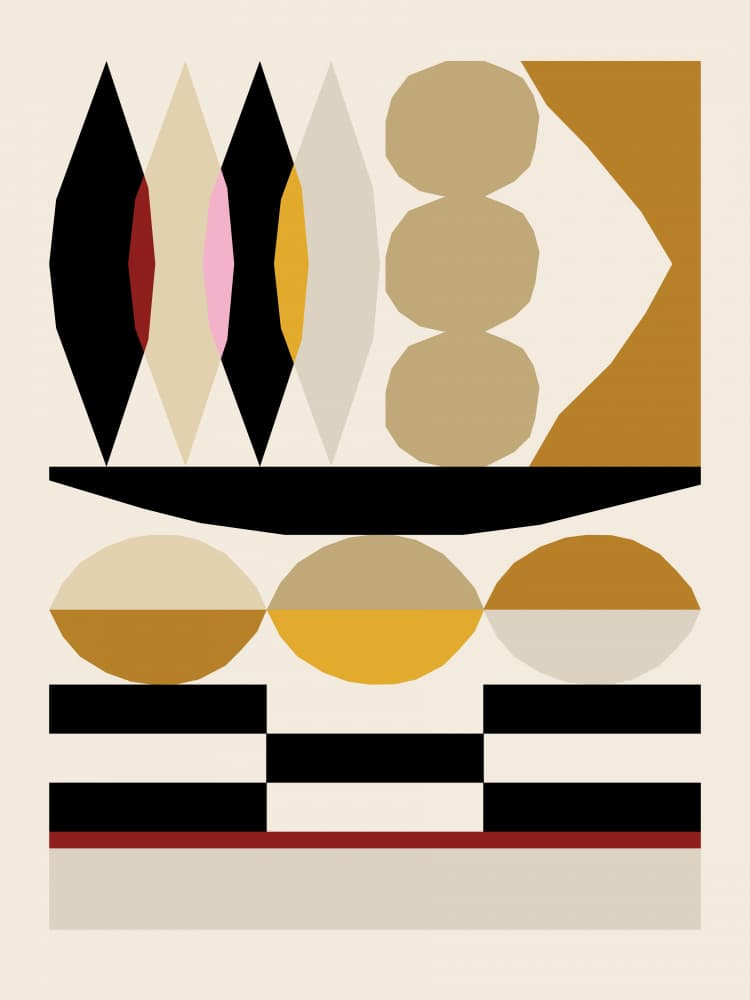Abstract composition 25 by NKTN — canvas wall art