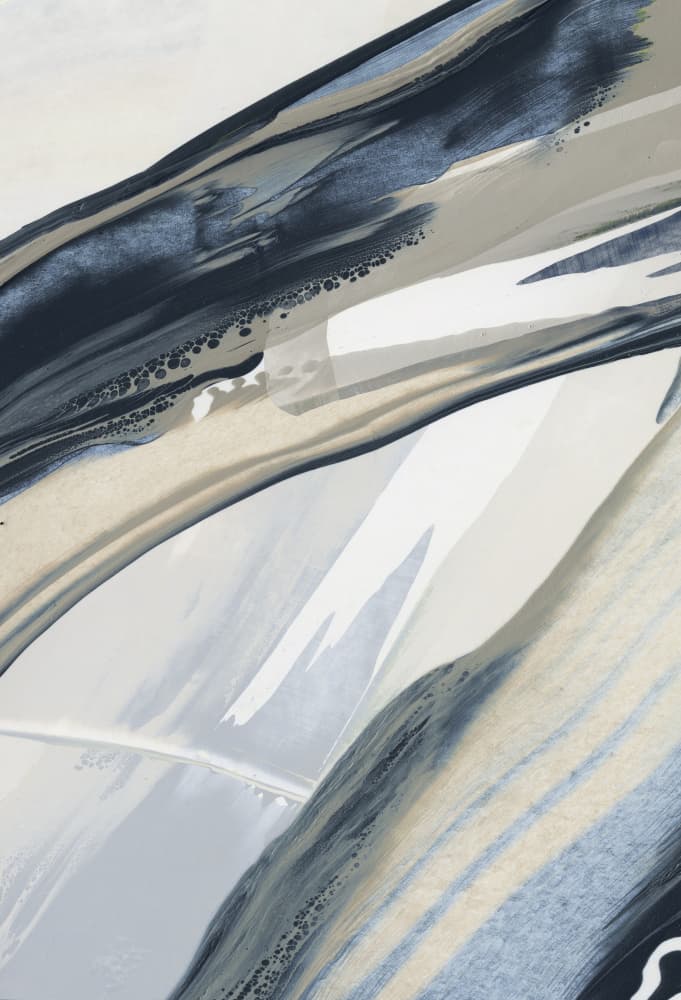 Fluid Abstract Blues by Edward Selkirk — canvas wall art