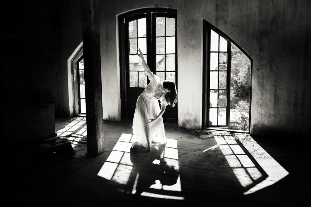 Graceful Dance In Light by Livia Corcoveanu — canvas wall art