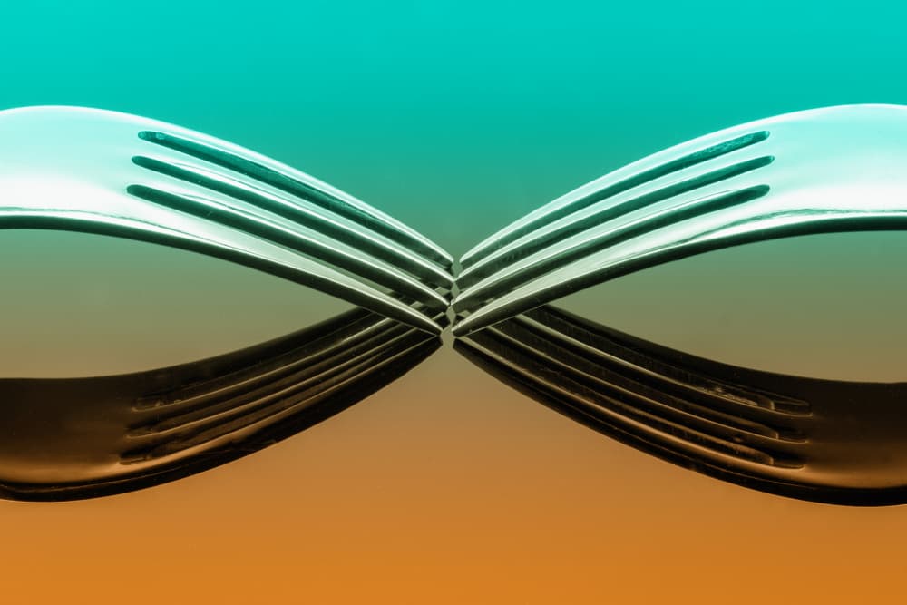 Infinity Forks by Urs Zimmermann — canvas wall art