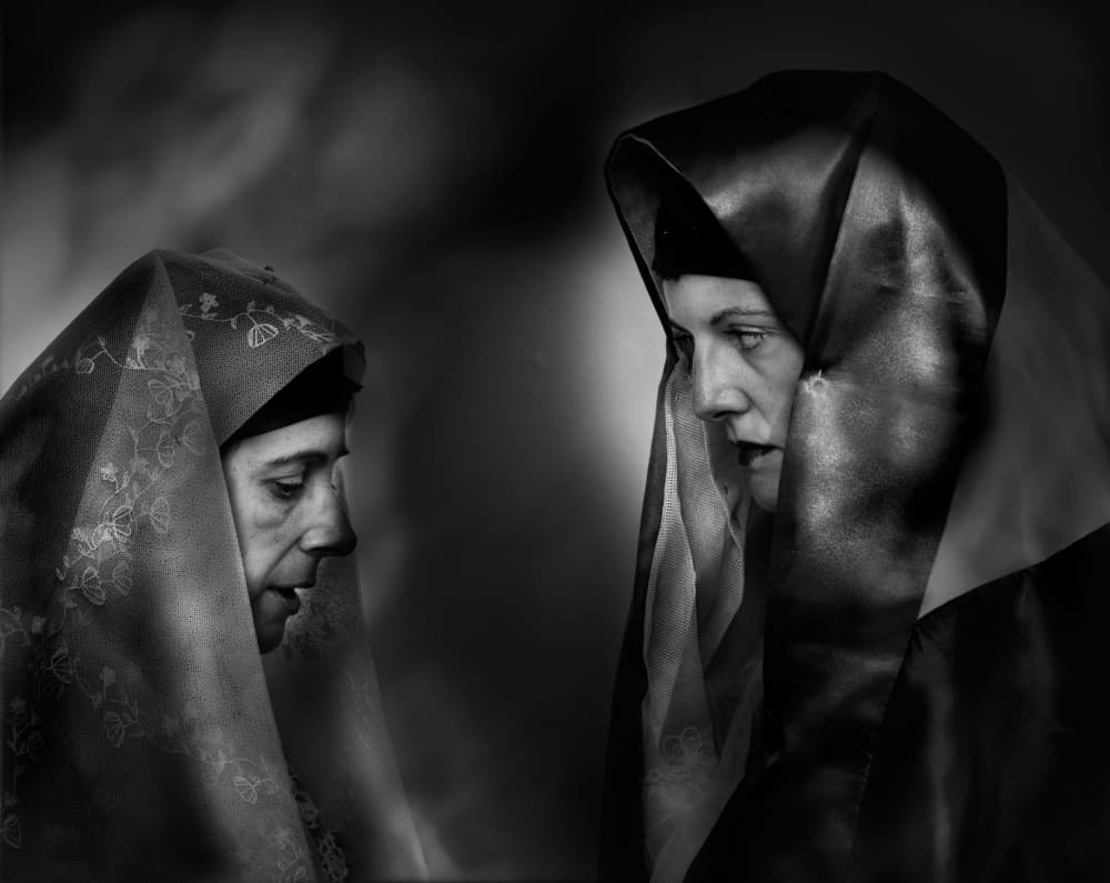 Veiled Profiles by Giovanni Cavalli — canvas wall art