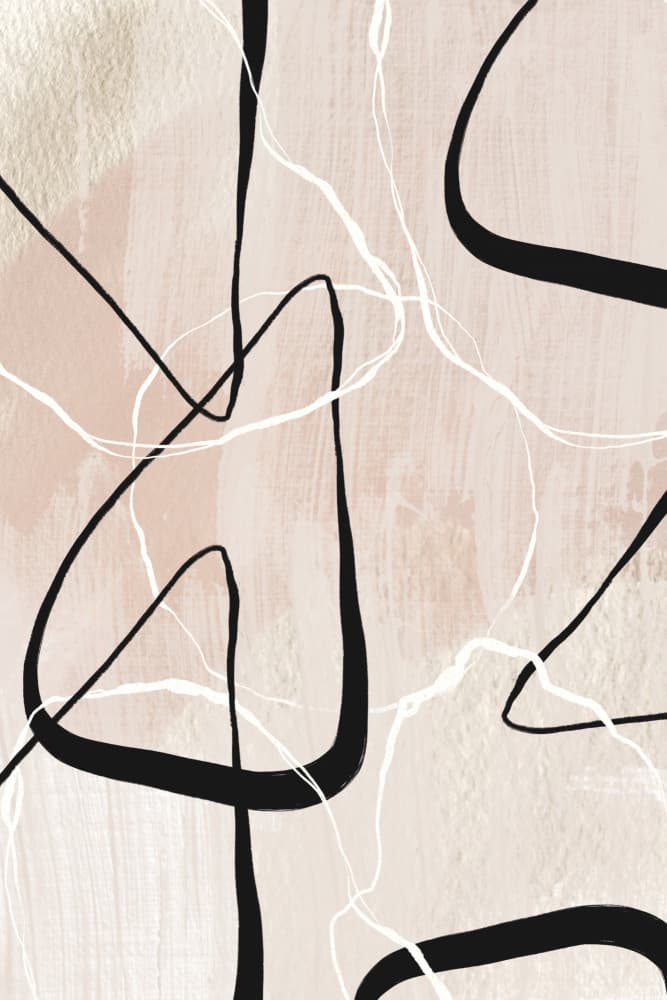 Fluid Organic Lines by Sally Ann Moss — canvas wall art