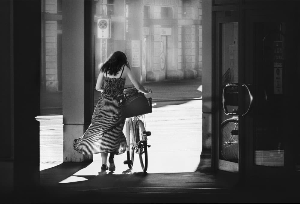 Woman City Light by Alexander Jikharev — canvas wall art