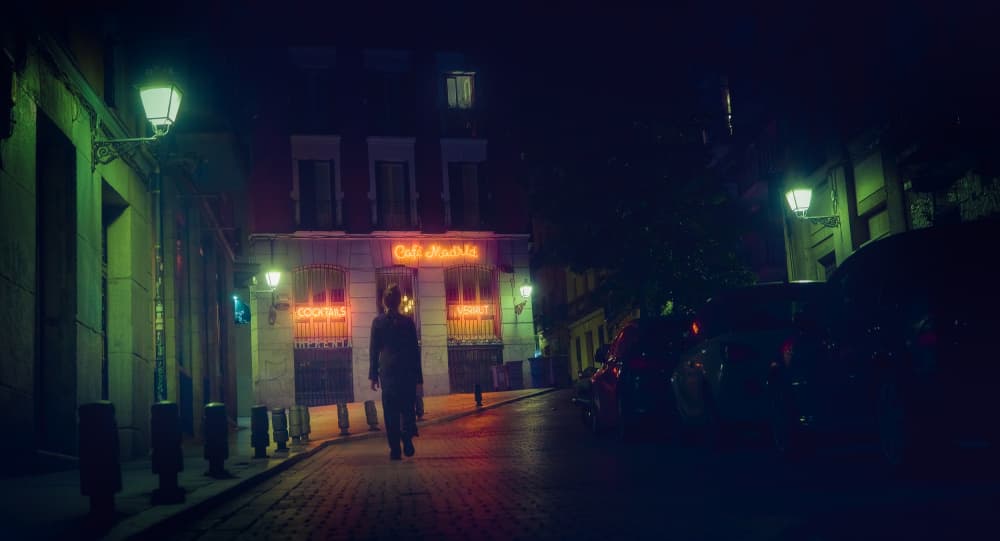 Lonely Urban Night by Javier de la Torre — canvas wall art