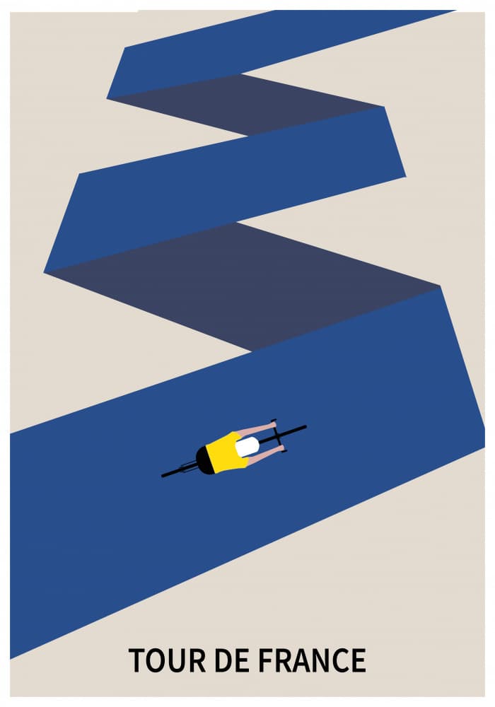 Winding Mountain Ascent by Paperago — canvas wall art