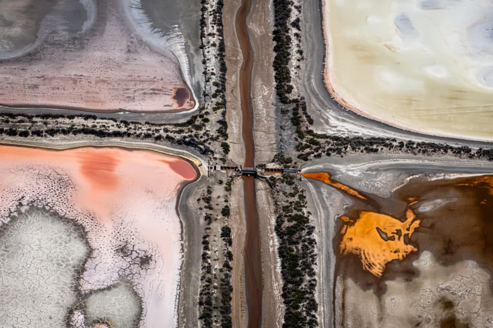 Vibrant Industrial Earthscape by Robert Bolton — canvas wall art