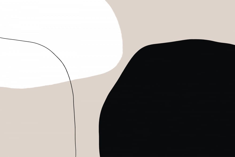 Black And White Shapes by uplusmestudio — canvas wall art