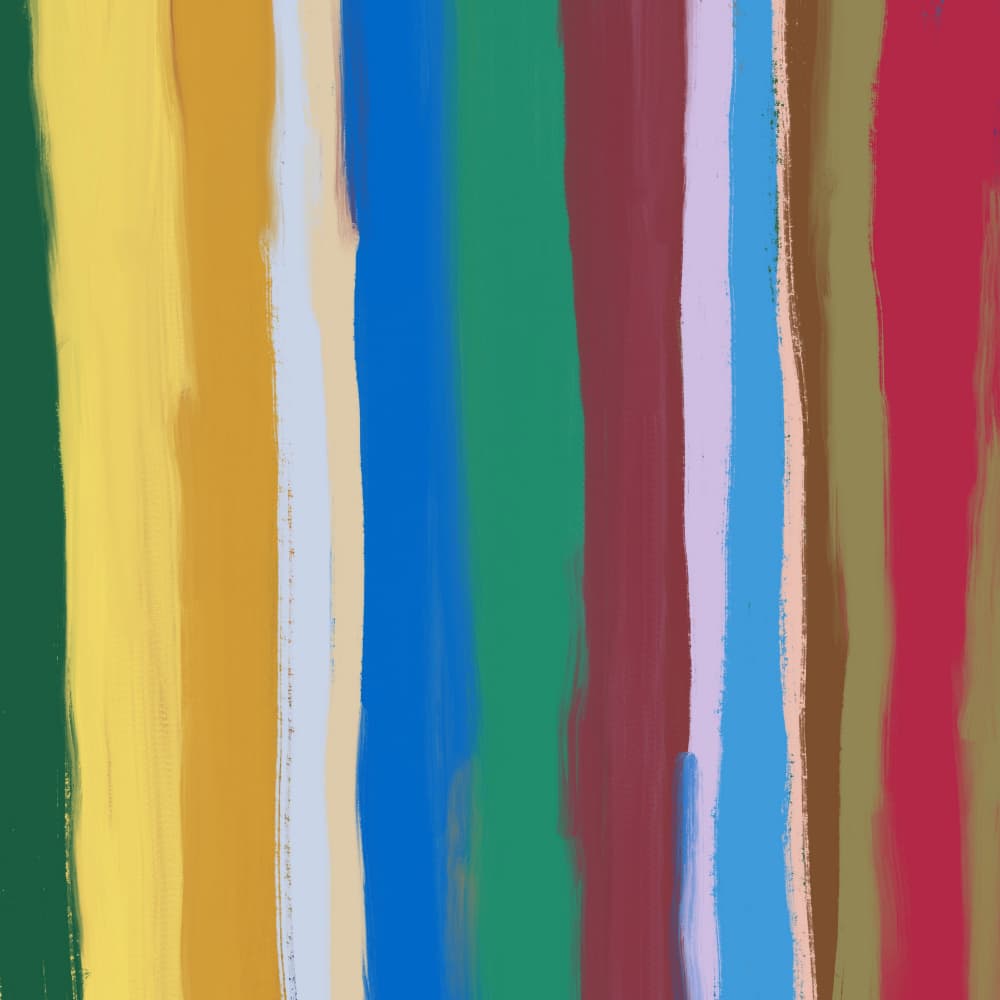 Colorful Vertical Stripes by Little Dean — canvas wall art