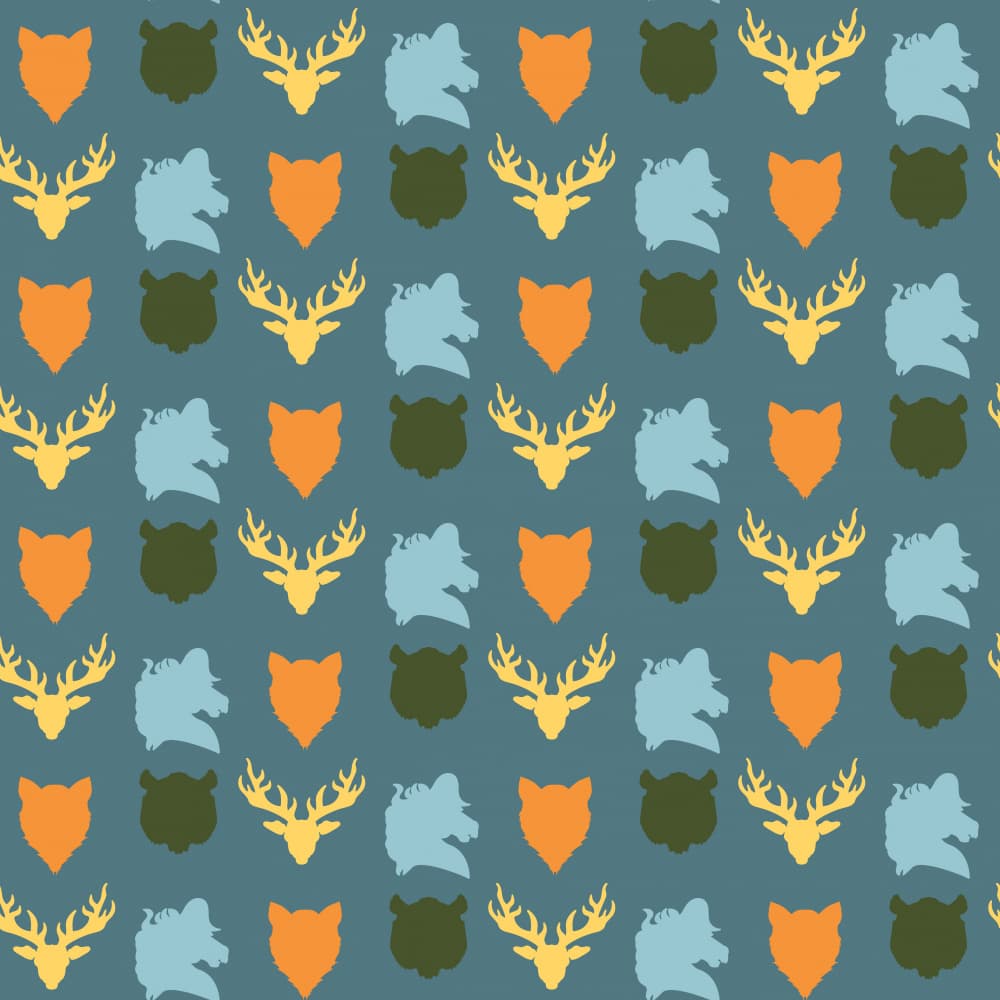 Rustic Woodland Animals by Marika Barsrsind — canvas wall art