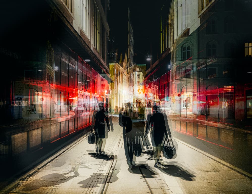 Night City Motion by Carmine Chiriacò — canvas wall art