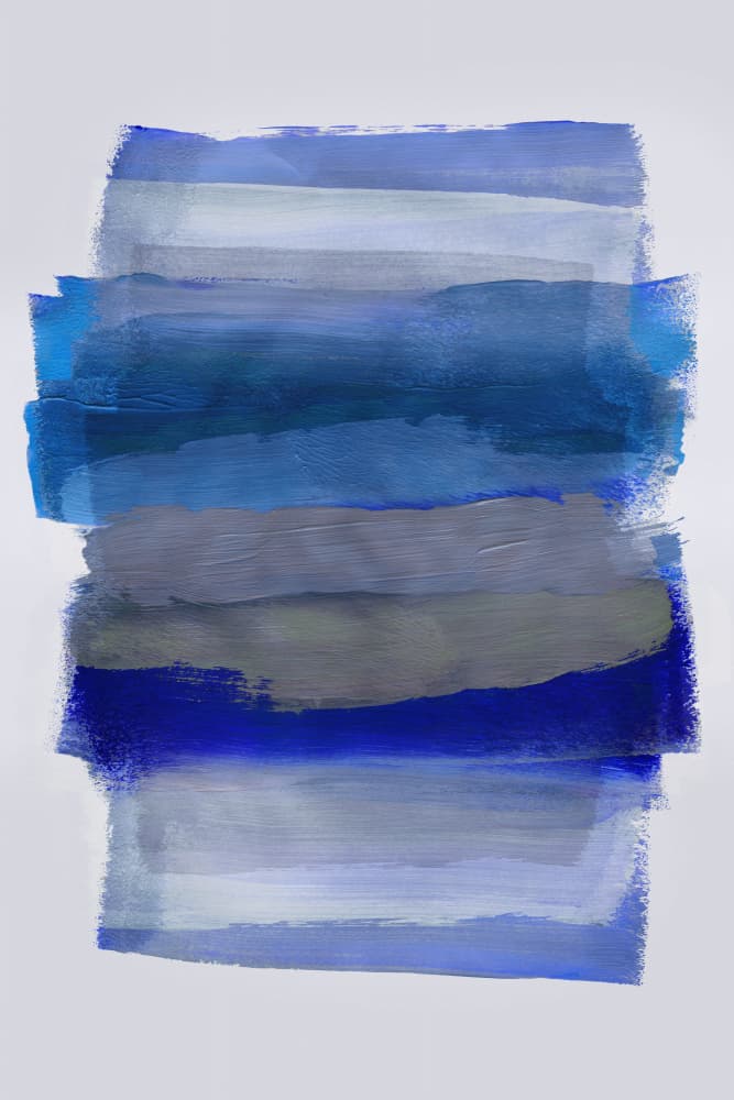 Abstract Brush Strokes 45Y by Mareike Böhmer — canvas wall art