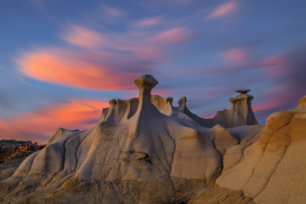 Mushroom Rocks Sunset by Jenny Qiu — canvas wall art