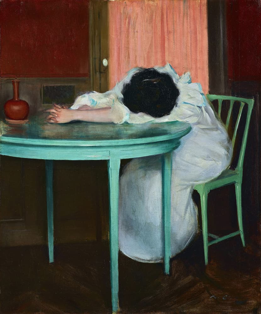 Tired   Ramon Casas by Ramon Casas — canvas wall art