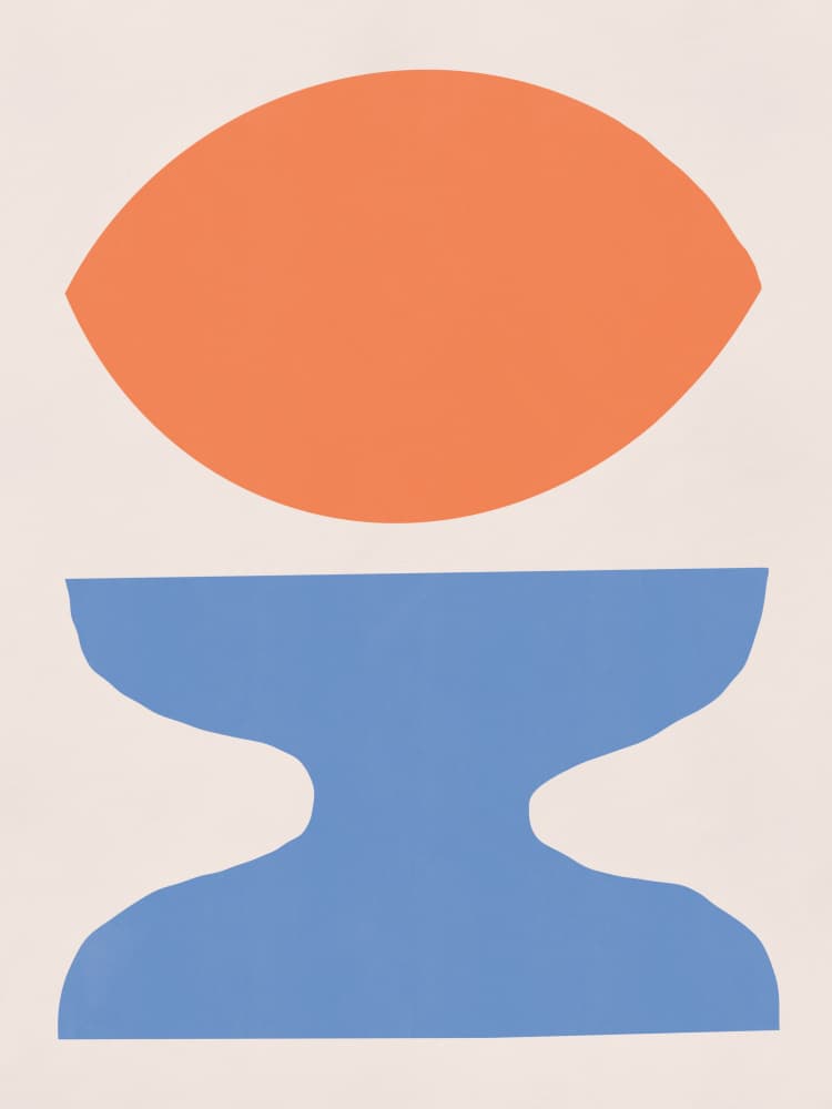 Modern Abstract Shapes by Little Dean — canvas wall art