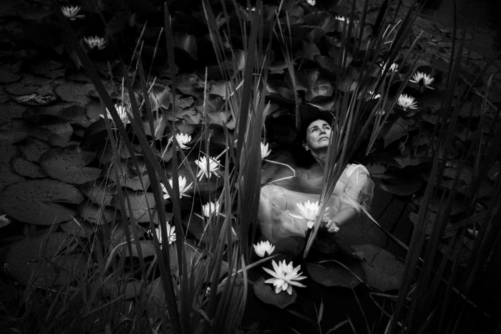 Floating Among Lilies by Dzintra Zvagina — canvas wall art