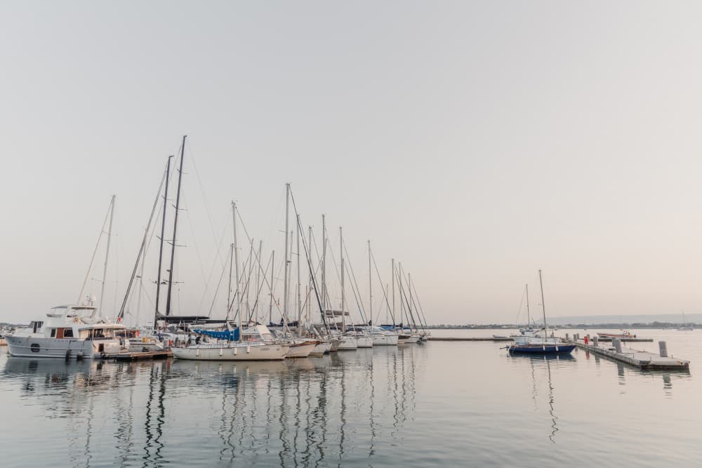 Peaceful Harbor Morning by Photolovers — canvas wall art