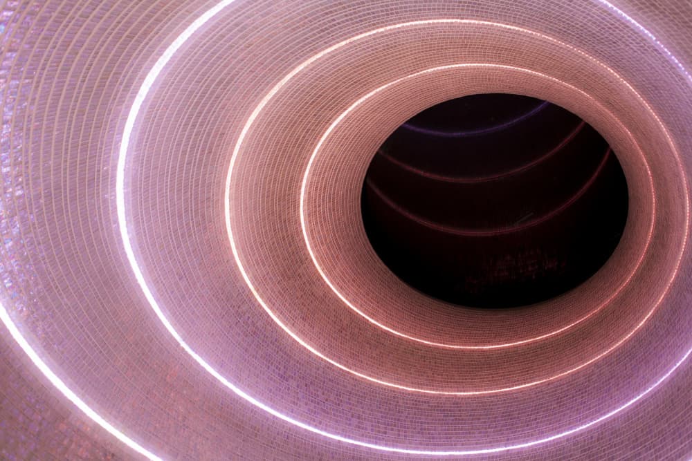 Vibrant Light Tunnel by Sasaki Makoto — canvas wall art