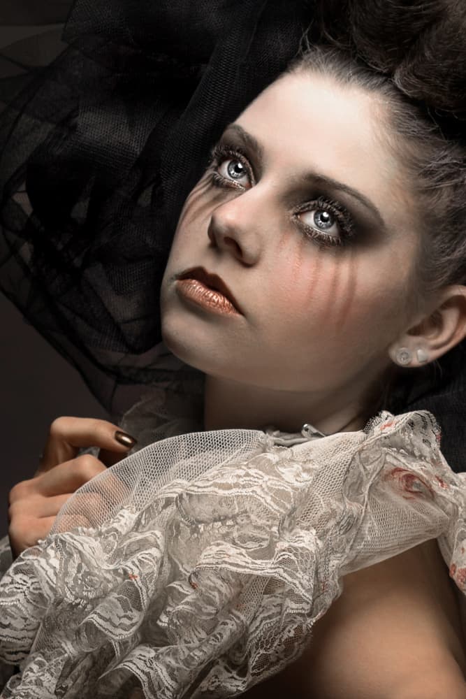 Elegant Dark Beauty by Klaus Tesching — canvas wall art