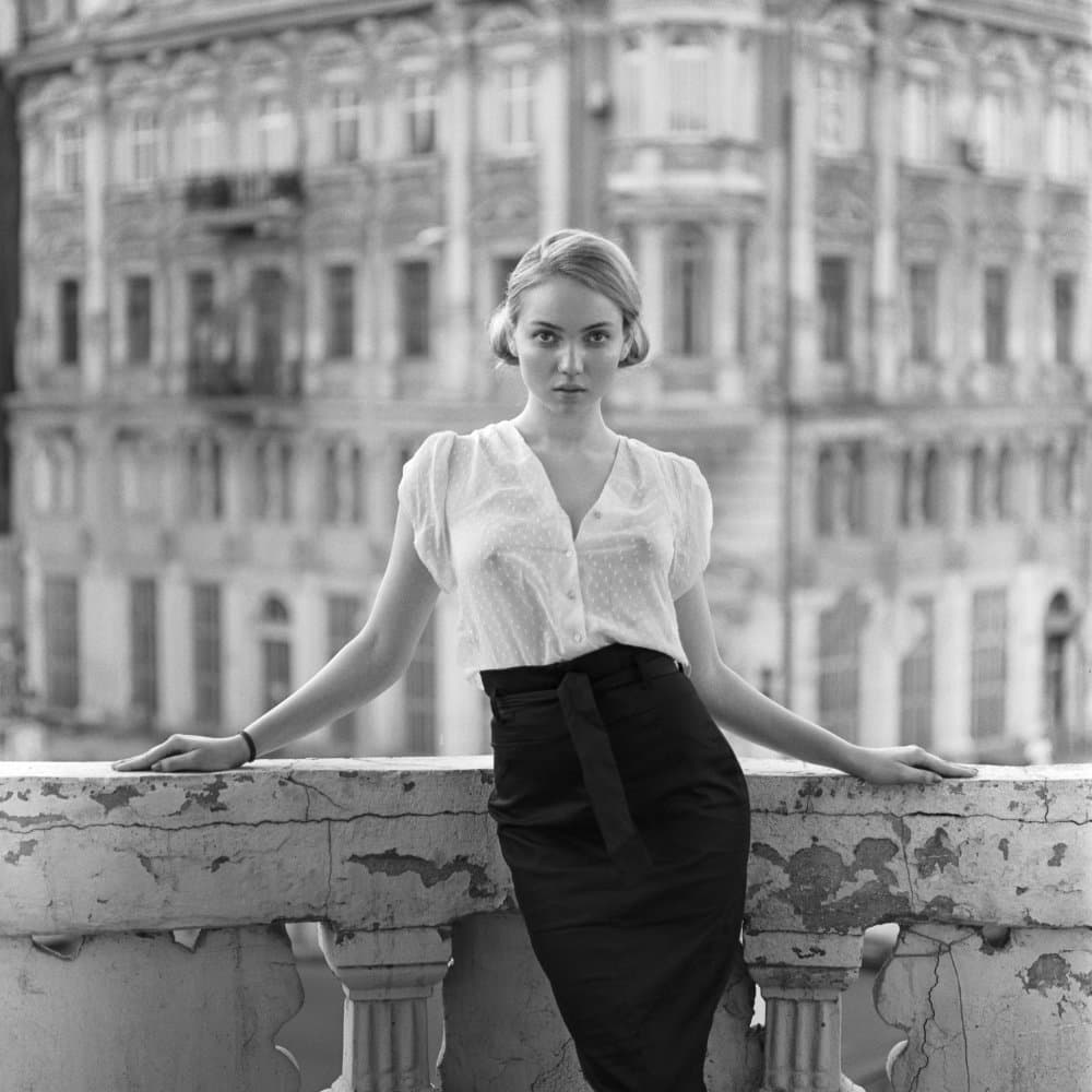 Classic City Woman by Yurii Knilinichenko — canvas wall art