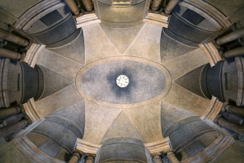 Classical Dome Interior by Renate Reichert — canvas wall art