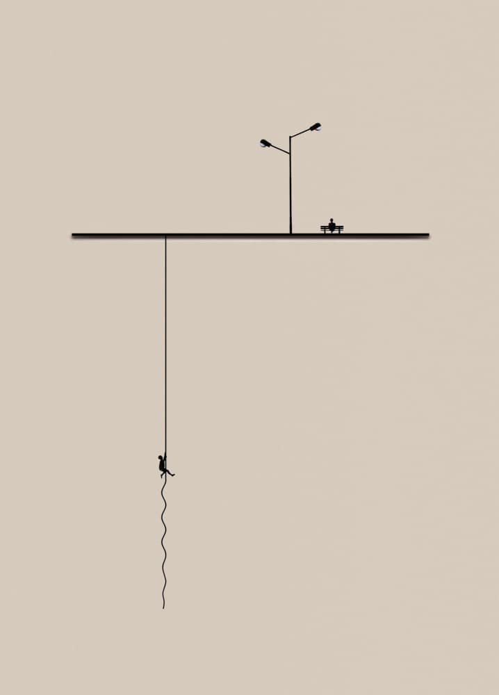 Above Below Journey by Hadi Malijani (Malenjani) — canvas wall art