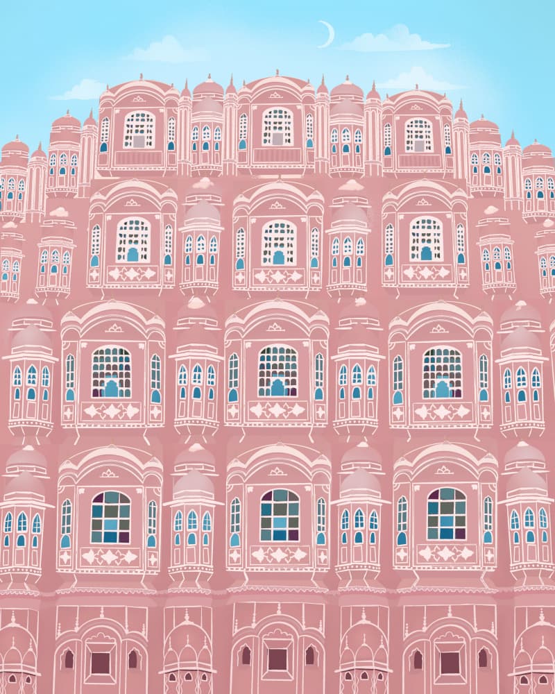 Jaipur, India by Petra Lizde — canvas wall art