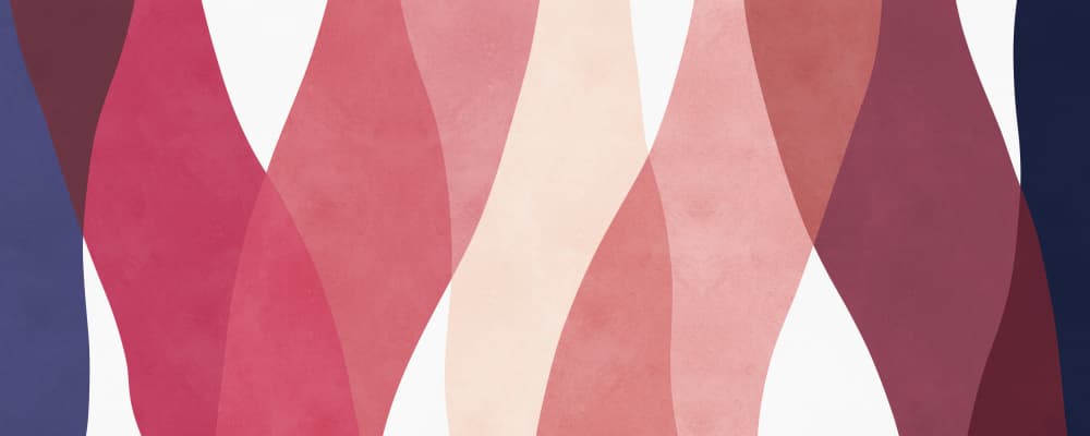 Pink Flowing Abstract by Vitor Costa — canvas wall art