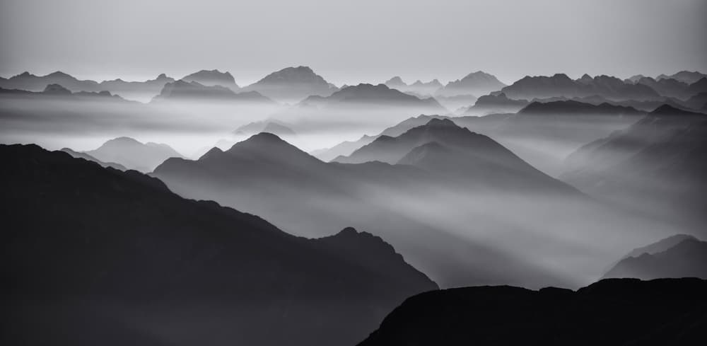 Misty Mountain Light by Ales Krivec — canvas wall art