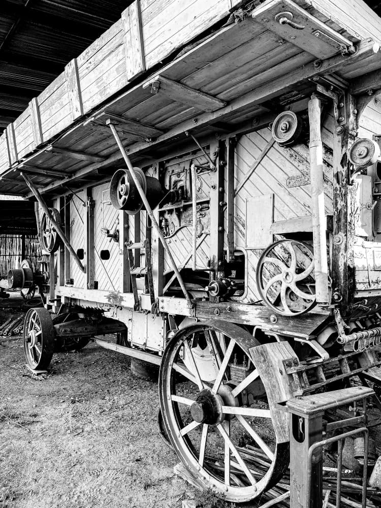 Vintage Farm Thresher by Patrick Muthui — canvas wall art