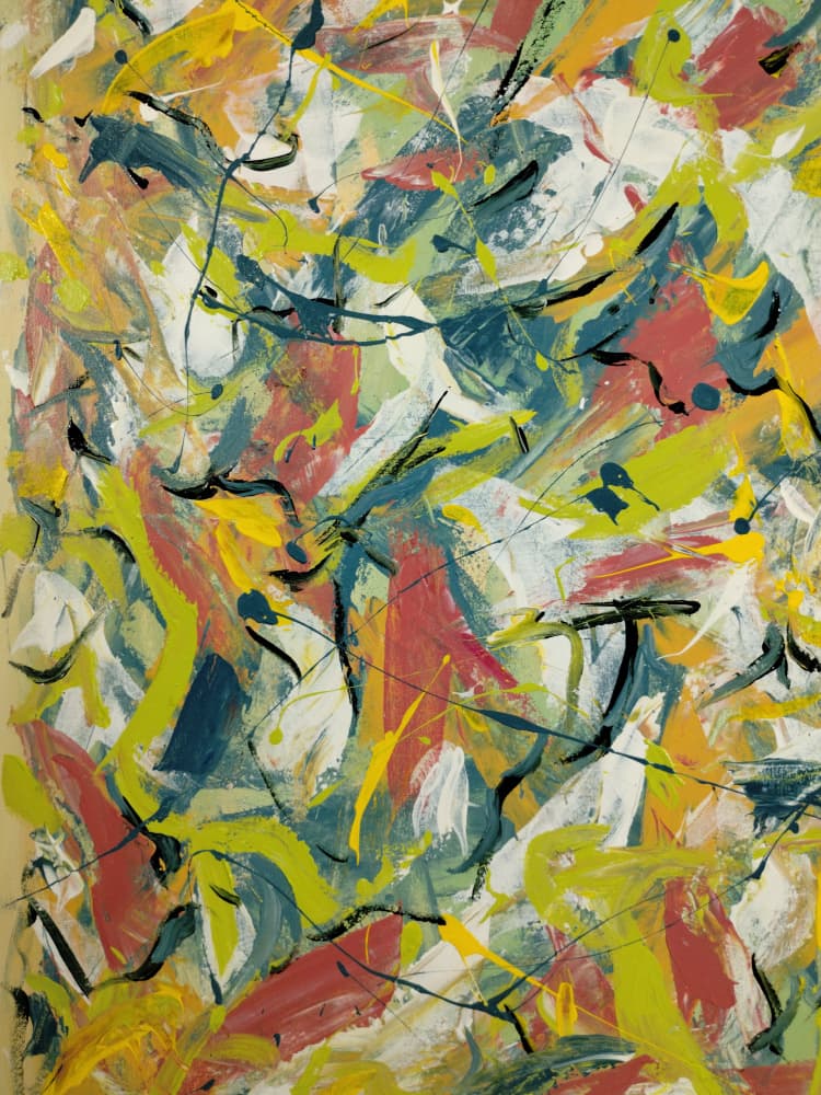 Vibrant Abstract Strokes by Michael Cross — canvas wall art