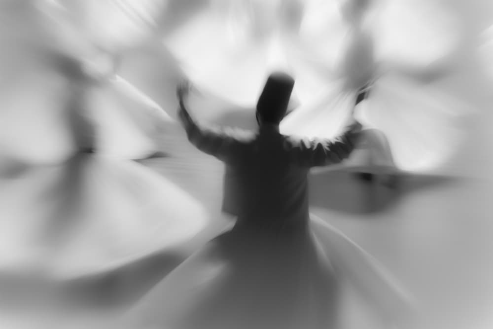 Mystical Whirling Dervishes by Mustafa Binol — canvas wall art