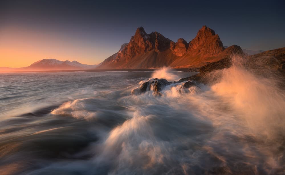 Golden Hour Peaks by Tomasz Rojek — canvas wall art