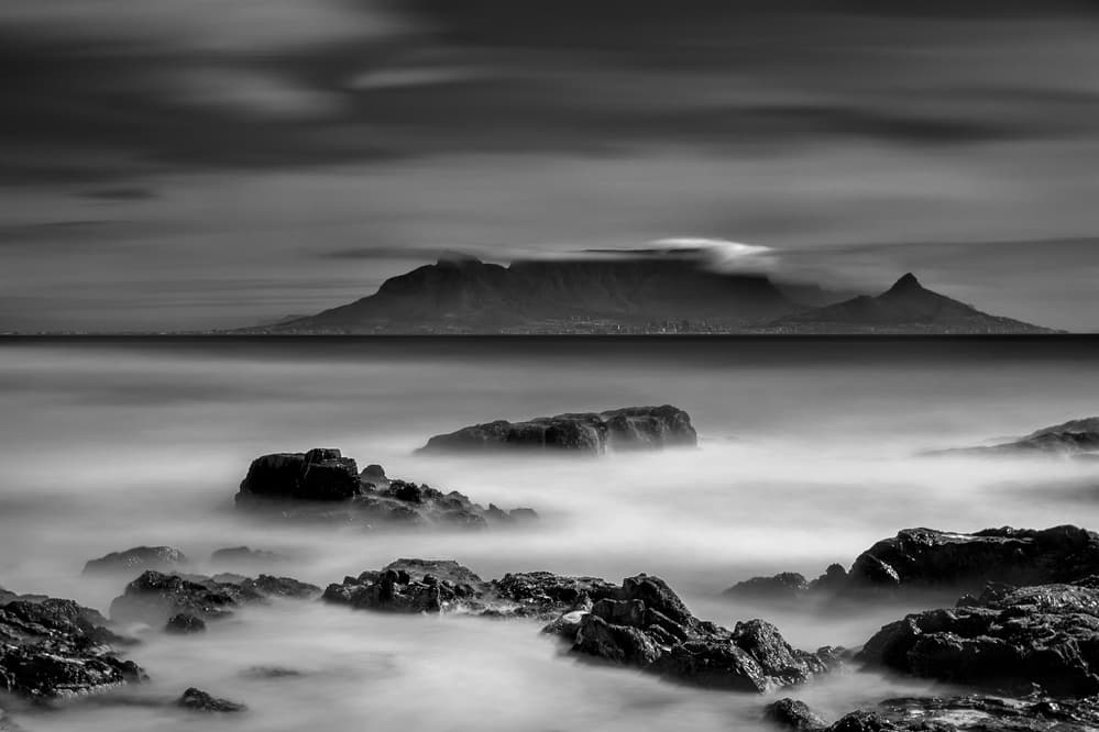 Misty Table Mountain Coast by Stefan Schilbe — canvas wall art