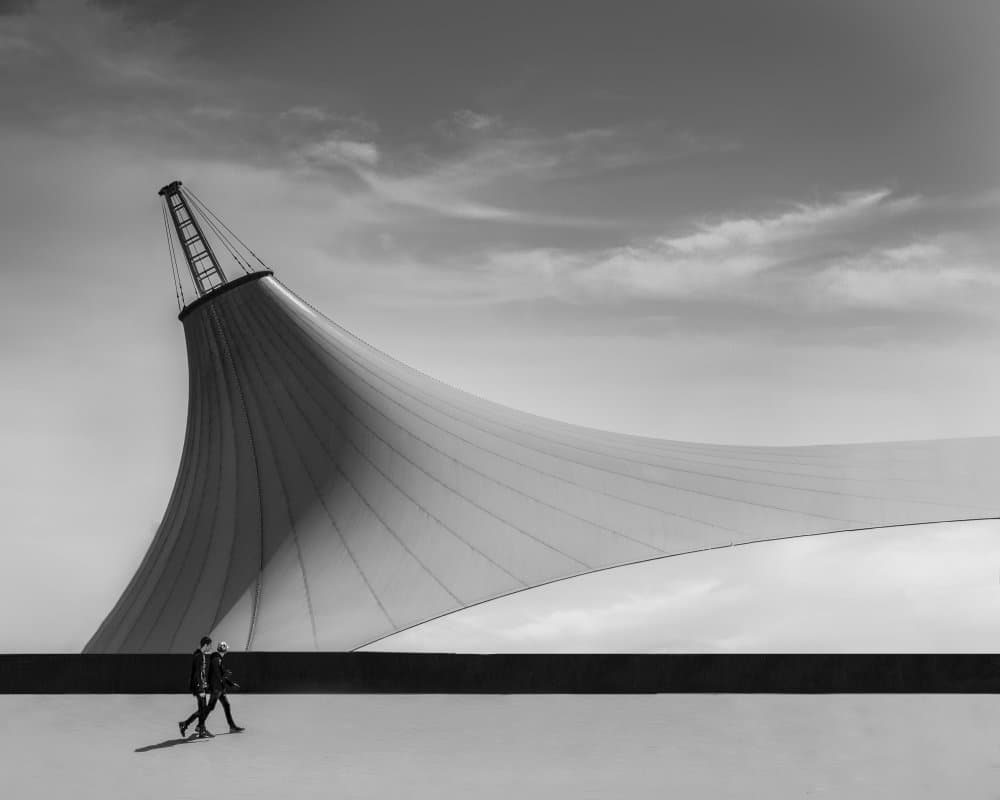 Modern Structure Walk by alizolghadri93 — canvas wall art