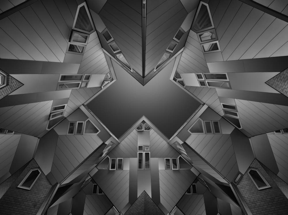 Abstract City Geometry by Enrique Rodriguez de Mingo — canvas wall art