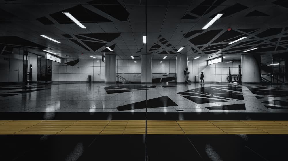 Child In Modern Subway by Rolf Lampert — canvas wall art