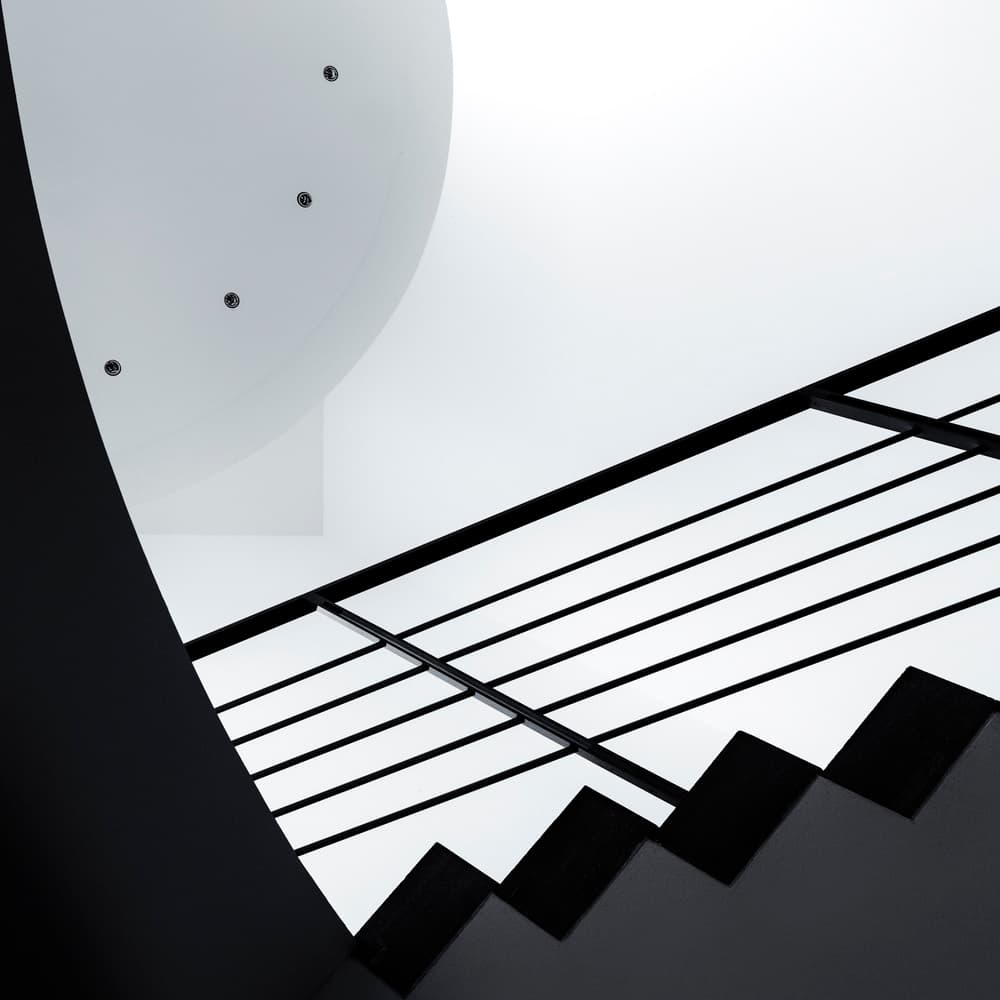 Modern Staircase Geometry by Gerard Jonkman — canvas wall art