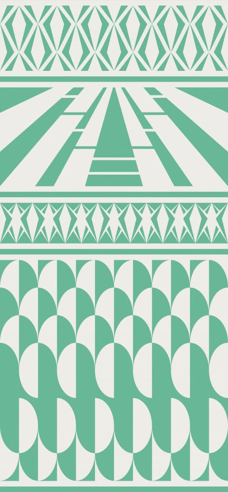 Art Deco Geometry by Annick — canvas wall art