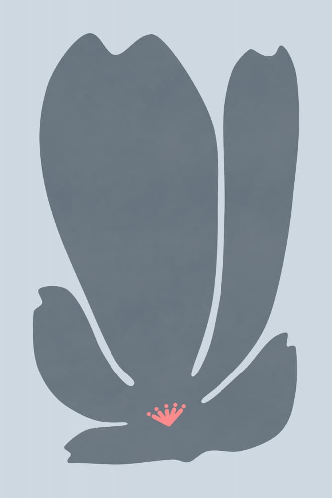 Minimalist Botanical Bloom by amini54 — canvas wall art