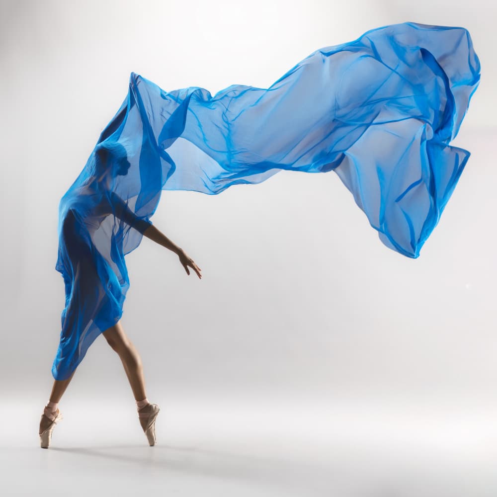Graceful Blue Ballet by Lisdiyanto Suhardjo — canvas wall art