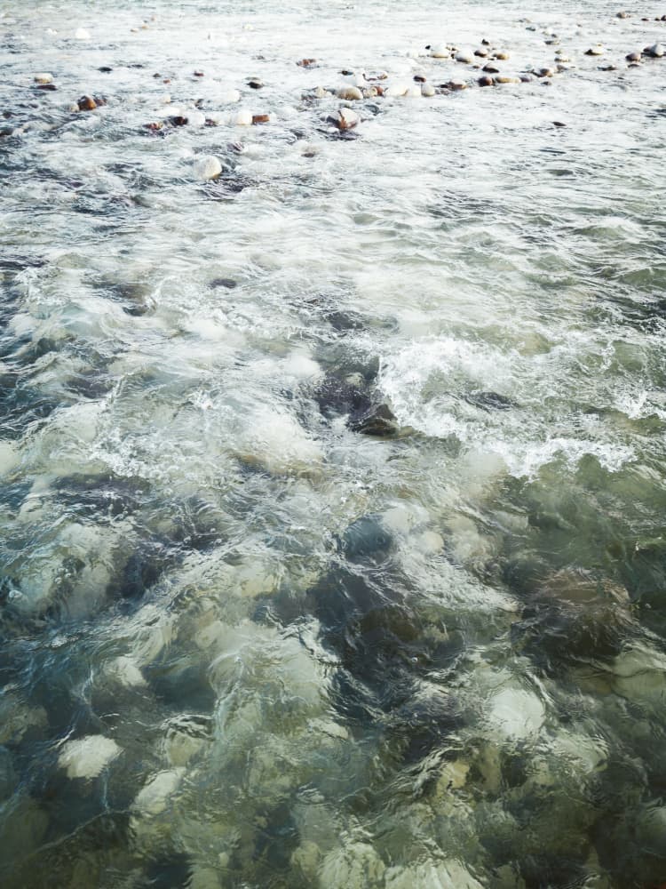 Flowing River Rocks by Angelo Cerantola — canvas wall art