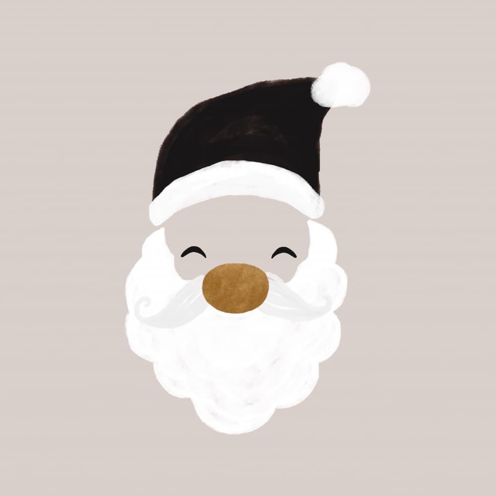 Cute Christmas Santa by Orara Studio — canvas wall art