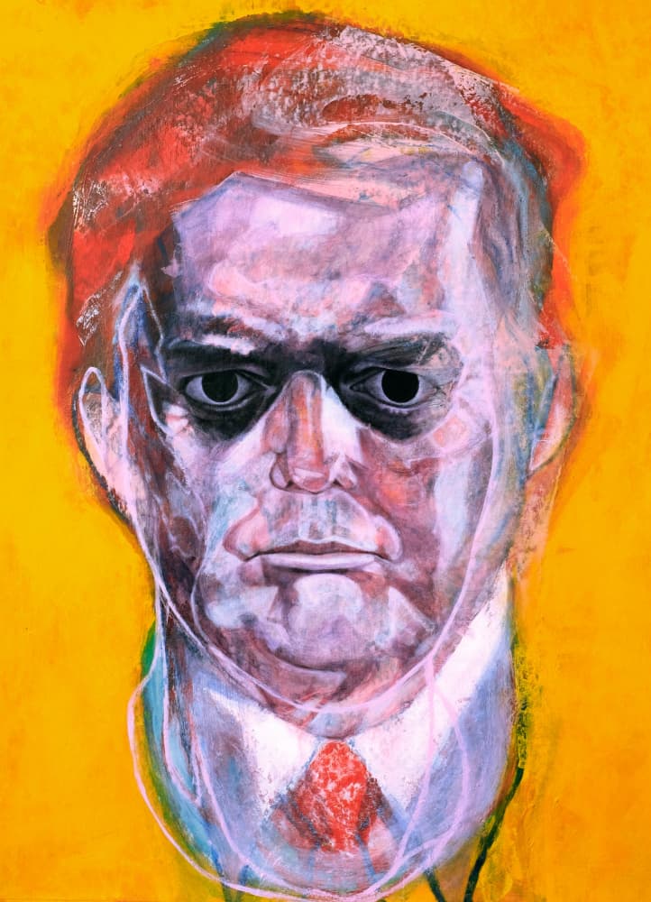 Intense Male Portrait by Joshua Hoskins — canvas wall art