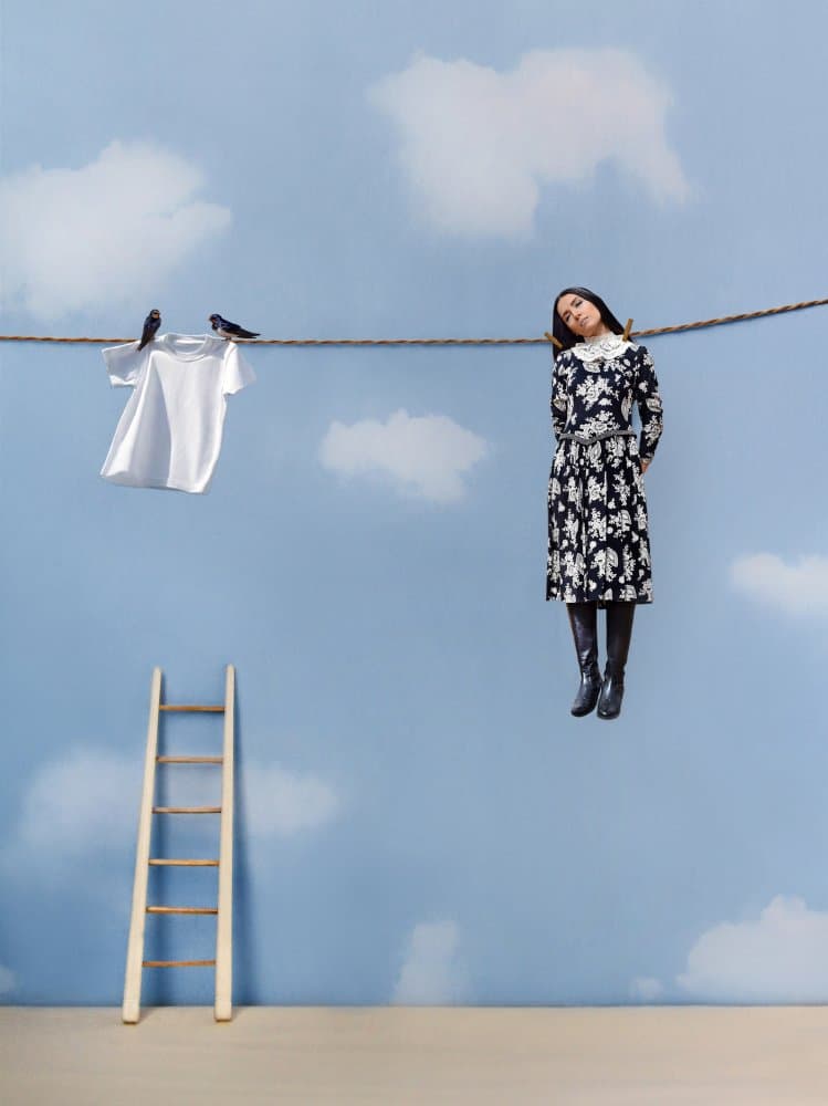 Sky Laundry Day by Maryam sadat Ahmadi — canvas wall art