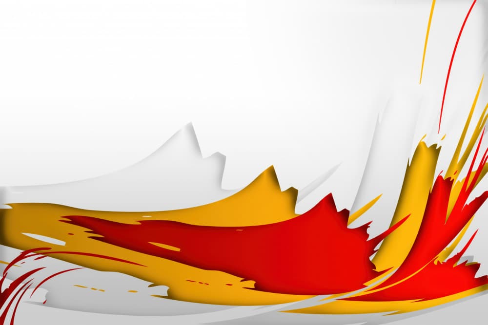 Dynamic Red Yellow Flow by Rafal Kulik — canvas wall art