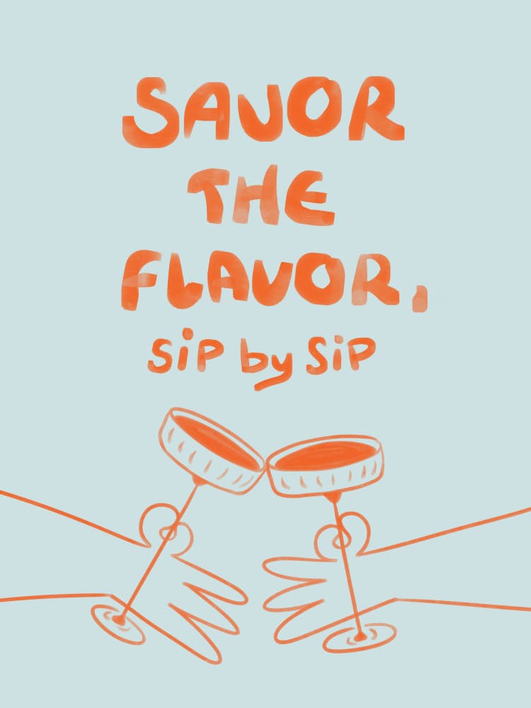 Savor the Flavor by Zove Ahhh — canvas wall art