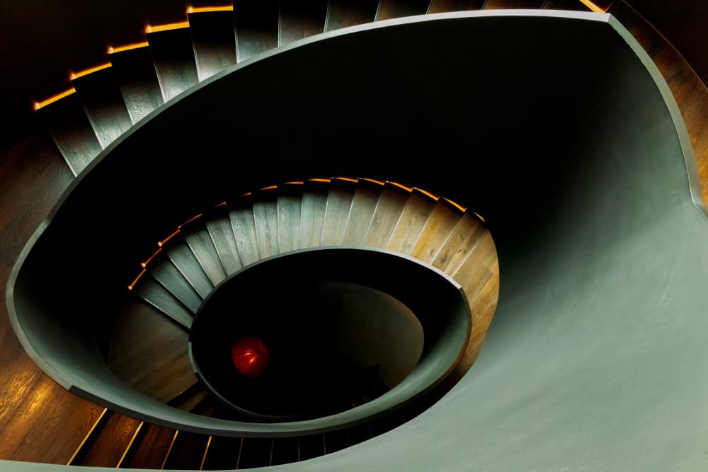 Modern Spiral Staircase by konglingming — canvas wall art