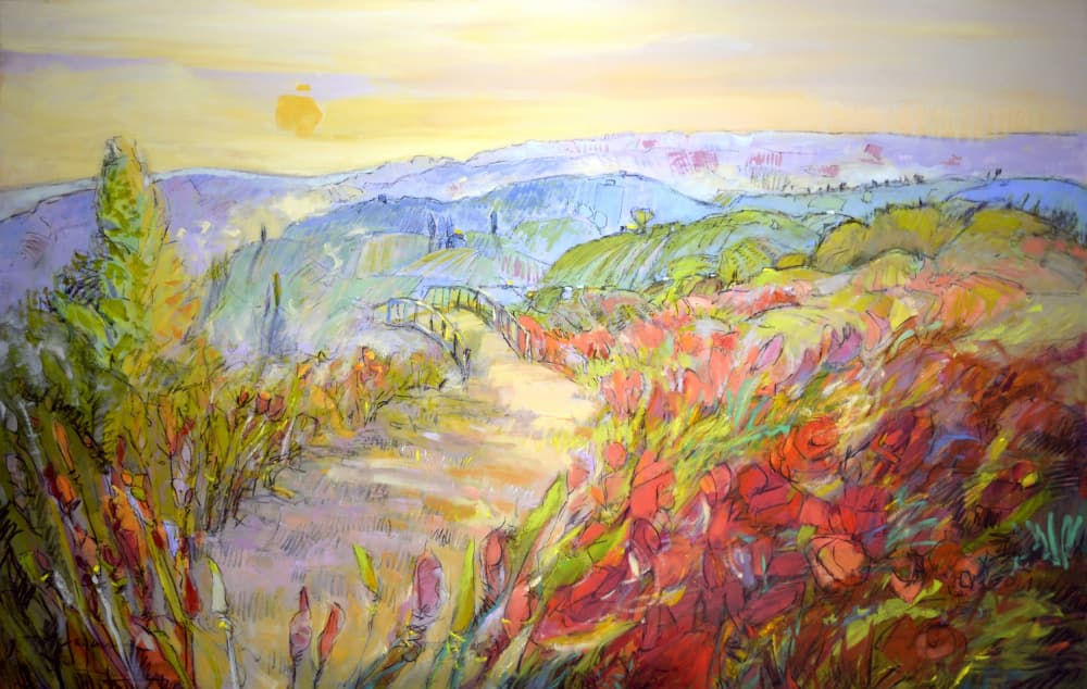 Hillside Sunrise Path by Dorothy Fagan — canvas wall art